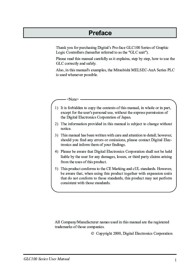 First Page Image of GLC100-LG41-24V Manual.pdf